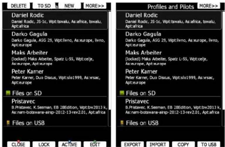DELETE TO SD NEW MORE>> Daniel Rodic Daniel Rodic, JS-1c, Wpt:tswalu, As:africa, tswalu, Apt:africa Darko Gagula Darko Gagula, ASG 29, Wpt:livno, As:europe, livno, Apt:europe Maks Arbeiter (locked) Maks Arbeiter, Spatz L-55, Wpt:celje, As:europe, Apt:europe Peter Karner Peter Karner, Duo Discus, Wpt:slo1999, As:vsac, Apt:europe Files on SD Pristavec B.Pristavec, K.Seeman, EB 2B Edition, Wpt:bw2013 k, As:nam-botswana-airsp-2012-13-rev2.01, Apt:africa Files on USB CLOSE LOCK ACTIVE EDIT Profiles and Pilots MORE>> Daniel Rodic Daniel Rodic, JS-1c, Wpt:tswalu, As:africa, tswalu, Apt:africa Darko Gagula Darko Gagula, ASG 29, Wpt:livno, As:europe, livno, Apt:europe Maks Arbeiter (locked) Maks Arbeiter, Spatz L-55, Wpt:celje, As:europe, Apt:europe Peter Karner Peter Karner, Duo Discus, Wpt:slo1999, As:vsac, Apt:europe Files on SD Pristavec B.Pristavec, K.Seeman, EB 2B Edition, Wpt:bw2013 k, As:nam-botswana-airsp-2012-13-rev2.01, Apt:africa Files on USB EXPORT IMPORT COPY TO USB