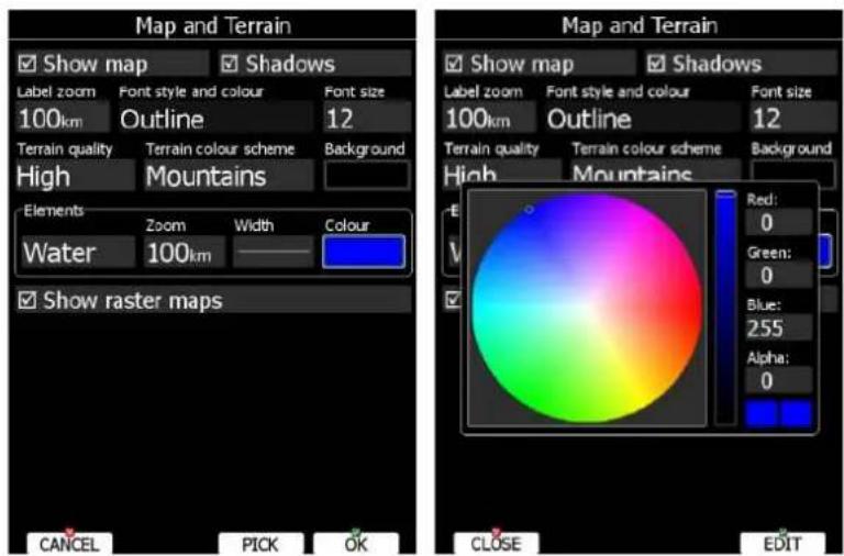 LXNAV LX9070 - Kleur selectie - 1