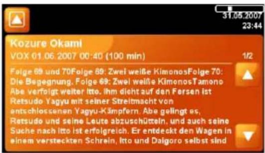 VDO PN6000 - Zender- en programmakeuze – Electronic Program Guide (EPG) - 9