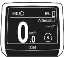 0:00 0% Actieradius --- km 0 km/h 0 ION