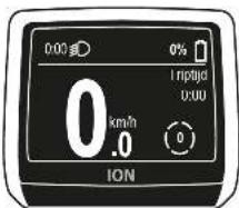 0:00 0% Inptijd 0:00 0 km/h .0 ION