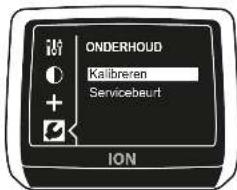ONDERHOUD Kalibreren Servicebeurt ION