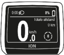 0:00 0% Totale afstand 0 km 0 km/h 0 ION