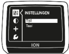 INSTELLINGEN Tijd Taal ION