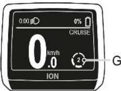 0:00 0% CRUISE 0 km/h .0 2 G ION