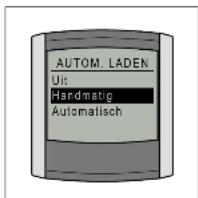 AUTOM. LADEN Uit: Handmatig Automatisch