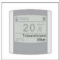 100% 20.0 Totaalafstand 23°C 30km