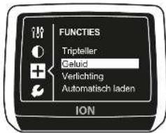 FUNCTIONS Tripteller Celuid Verlichting Automatisch laden ION
