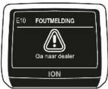 Sparta ION M8i - Melding op display - 1