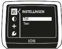 INSTELLINGEN Tijd Taal ION