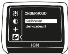 ONDERHOUD Kalibreren Servicebeurt ION