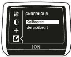 ONDERHOUD Kalibreren Servicebeurt ION