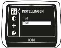 INSTELLINGEN Tijd Taal ION