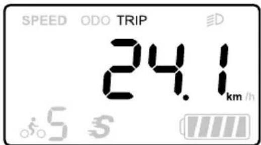 SPEED ODO TRIP 24.1 km/h i5 s