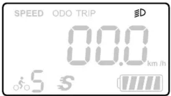SPEED ODO TRIP 00.0 km /h 5 s