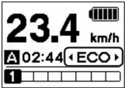 23.4 km/h A 02:44 ECO 1