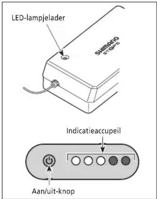 LED-lampjelader SIMANO ST-OPB Indicatieaccupeil Aan/uit-knop