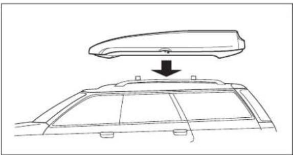 Inno Shadow 16 BRA1250 - Position d'installation du coffre de toit - 1
