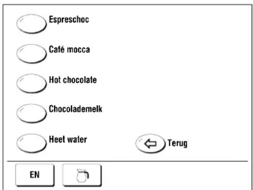 Espreschoc Café mocca Hot chocolate Chocolademelk Heet water Terug EN
