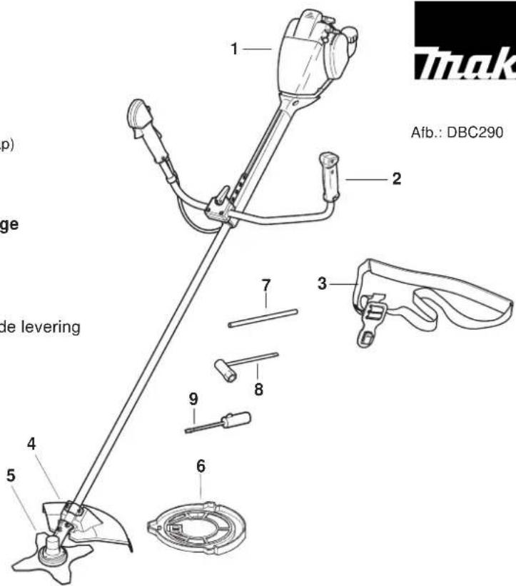 p) ge de levering 1 2 3 4 5 6 7 8 9 Afb.: DBC290