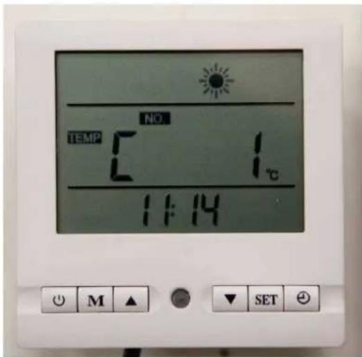 TEMP C NO 1 1℃ 11:14 M ▲ SET ⊕