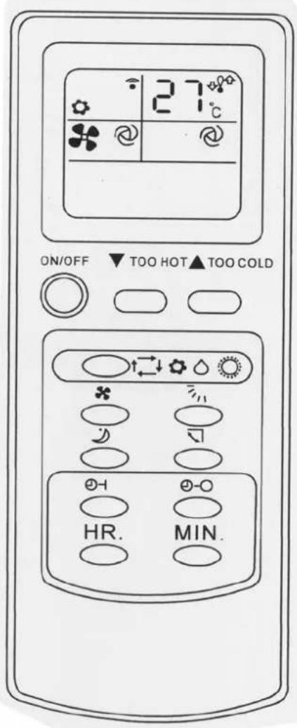 Fairland Split Air Conditioner - - Omschrijving van de "I FEEL..." modus - 2