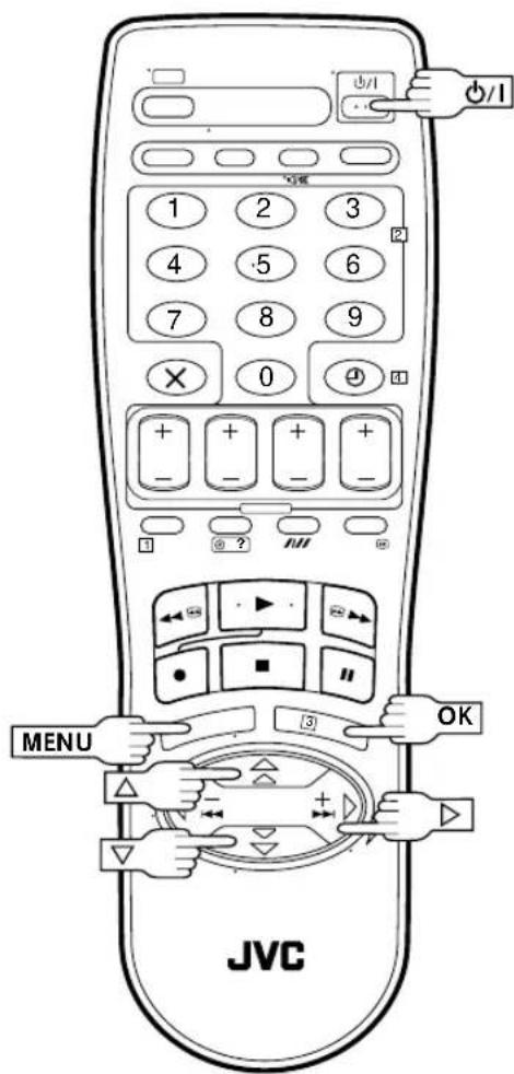 1 2 3 4 5 6 7 8 9 × 0 + + + + - - - - MENU OK JVC
