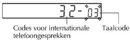 3.2-03 Codes voor internationale telefoongesprekken Taalcode