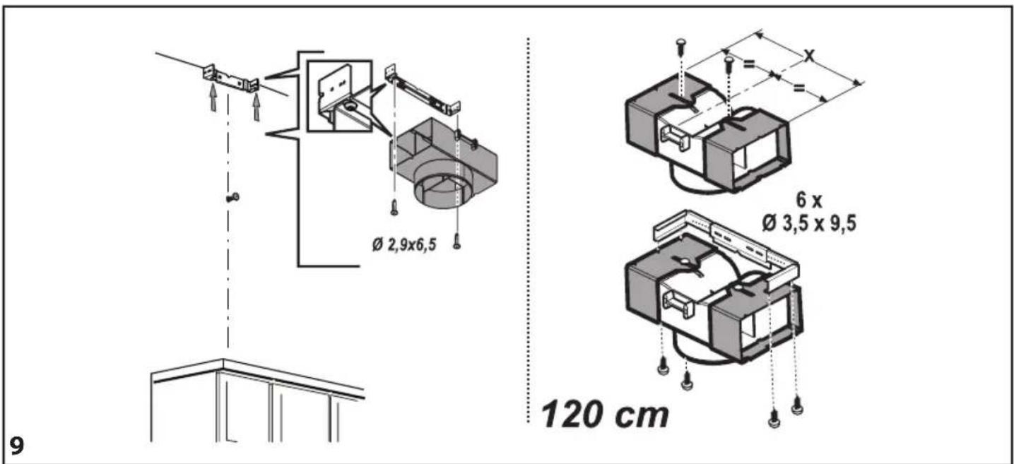 Ø 2,9x6,5 6 x Ø 3,5 x 9,5 120 cm 9