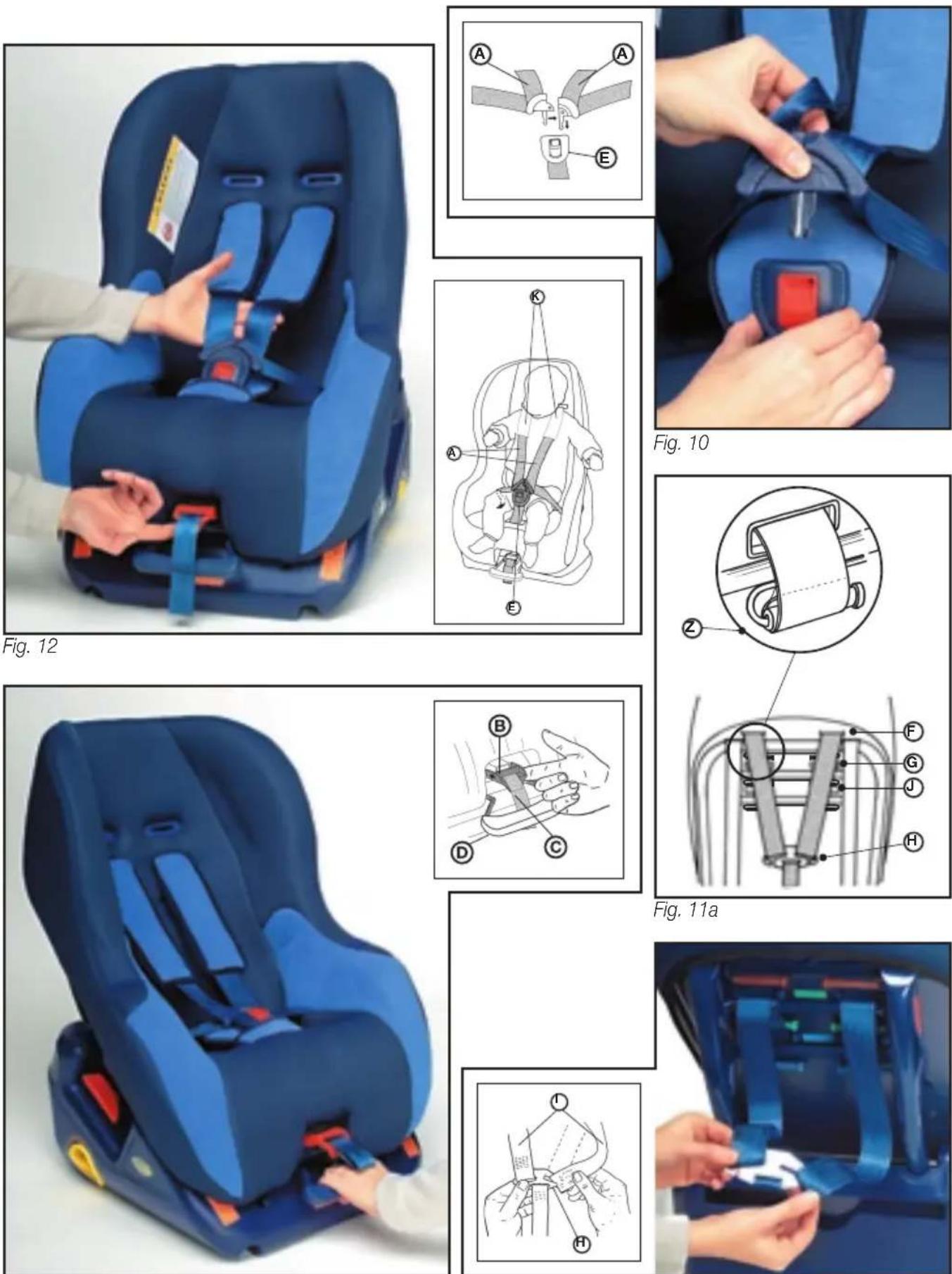 Ellermeyer G0-1 ISOfix - Afstelling van de 5-puntsgordel - 1