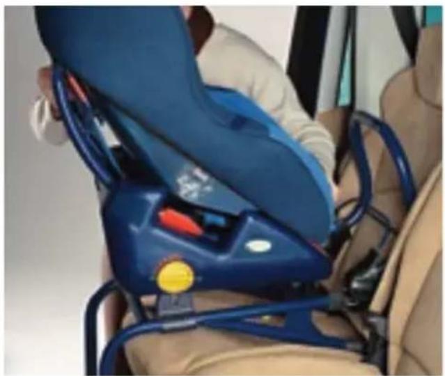 Ellermeyer Bimbo Fix - Installatie op een RWF (tegen de rijrichting in) ISOFIX-platform - 1
