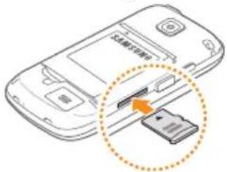 SAMSUNG Galaxy 551 i5510 - Een geheugenkaart plaatsen (optioneel) - 3