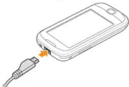 SAMSUNG Galaxy 551 i5510 - Opladen met de reisadapter - 1