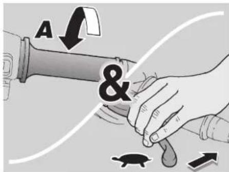 A & ↑