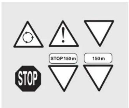 STOP STOP 150 m 150 m
