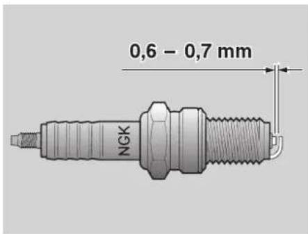 0,6 - 0,7 mm NGK