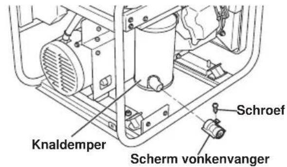 Knaldemper Schroef Scherm vonkenvanger