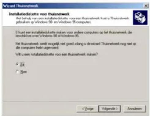 Wizard Thuisnetwerk Installedistette voor thuisnetwerk Iret behulp van een installedistette voor een thuisnetwerk kunt u Thuisnetwerk, gebruiken op Windows 90 en Windows 95 computers. U kunt een installedistette maken voor andere computers op het thuisnetwerk die beschiktes over Windows 90 of window…