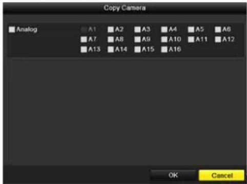 Copy Camera Analog A1 A2 A3 A4 A5 A6 A7 A8 A9 A10 A11 A12 A13 A14 A15 A16 OK Cancel