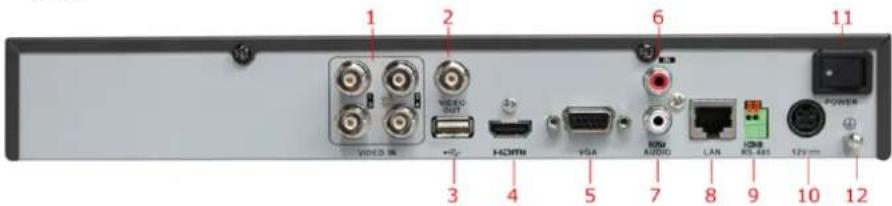 1 2 6 11 VIDEO OUT HORN VGA 80Hz AUDIO LAN KIS-403 12 POWER