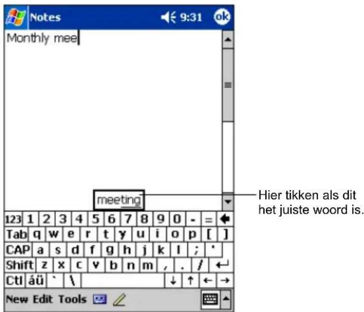 YAKUMO Delta 300 GPS - Tekst invoeren via het venster Input - 2