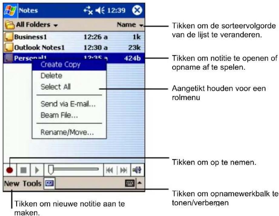 YAKUMO Delta 300 GPS - Notes: Gedachtes en ideëen vastleggen - 1