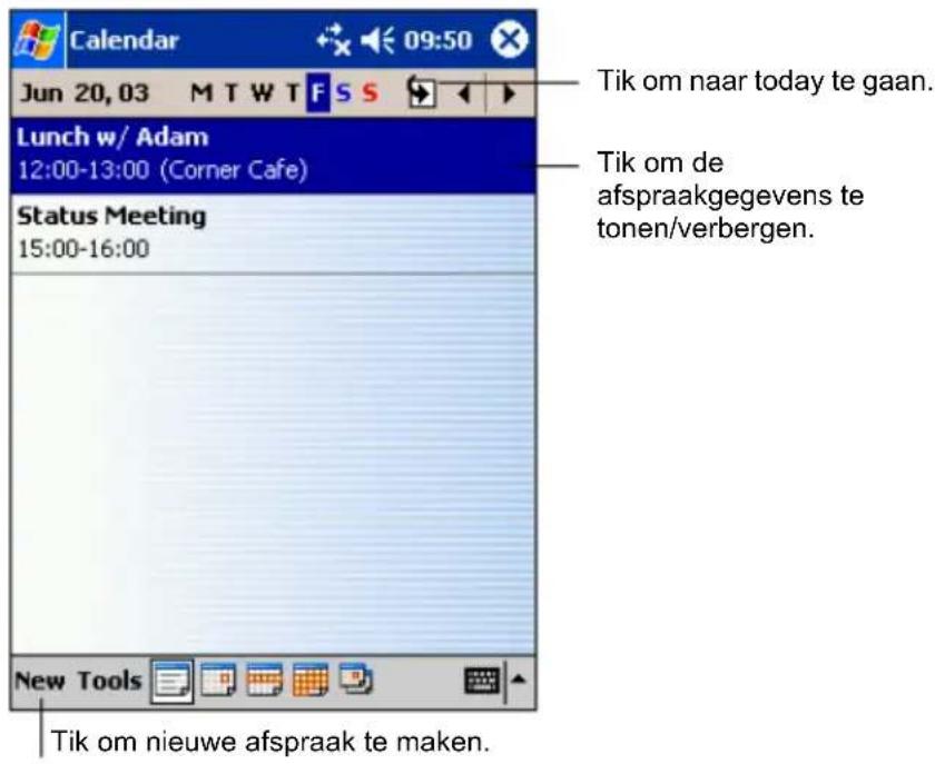 YAKUMO Delta 300 GPS - Calendar: Afspraken en vergaderingen plannen - 1