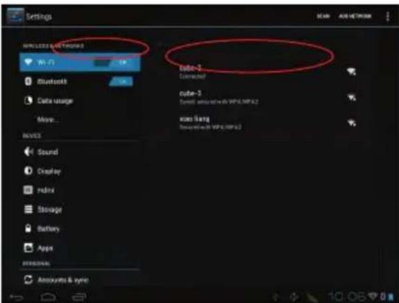 Settings WNT 12 Bluetooth Cable usage More... INVEST Sound Display Indra Storage Batches Apps INTERNAT Amounts & sync Tube-3 Connected tube-3 Connected audio and web WPS, WPS A2 wave lang Connected with WPS, WPS A2 SCAN