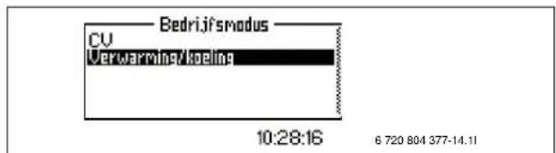 Bedrijfsmodus CU Verwarming/koeling 10:28:16 6 720 804 377-14.11
