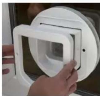 SureFlap DualScan Microchip - Installatie in glazen deuren of ramen - 4