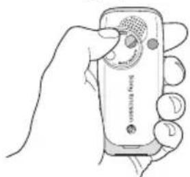 SONY ERICSSON K500i - De lensafdekking openen - 1