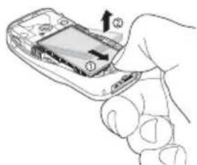 SONY ERICSSON K500i - De batterij verwijderen - 1