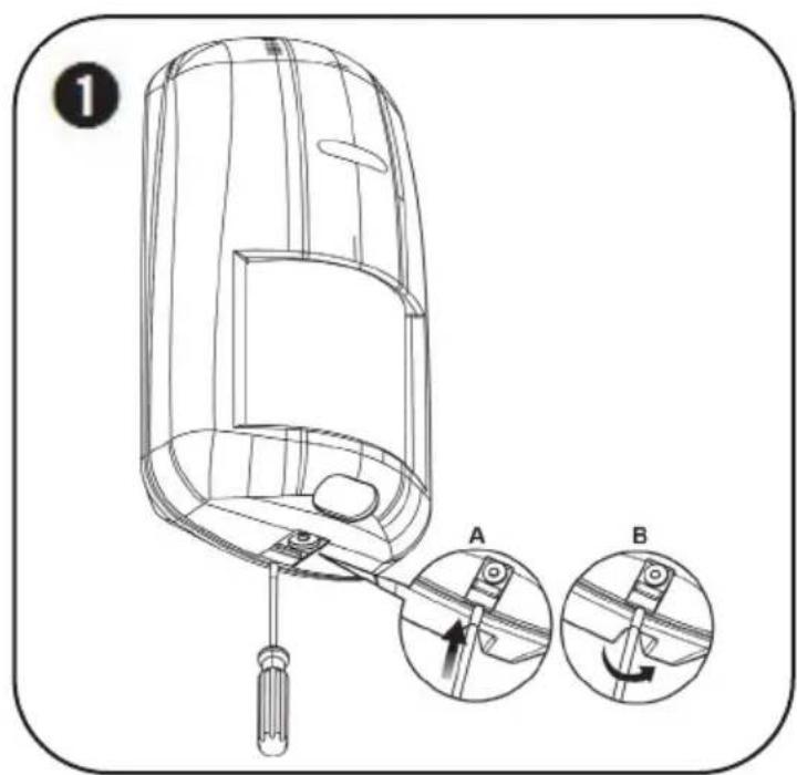 Electronics Line SecuPlace - Om een PIR-detector te installeren: - 1