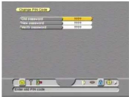 ECHOSTAR EchoNAV - DE PINCODE WIJZIGEN - 1